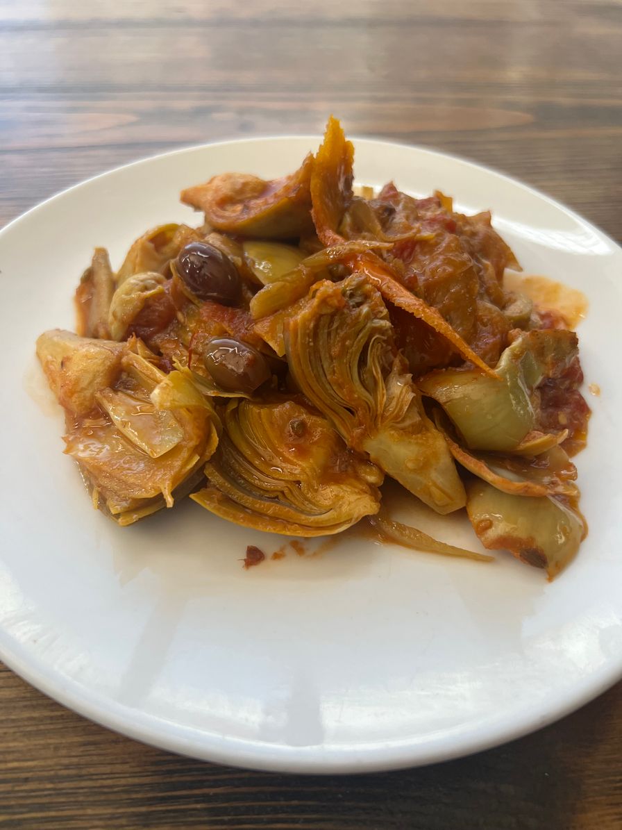 Slow Cooked Artichokes