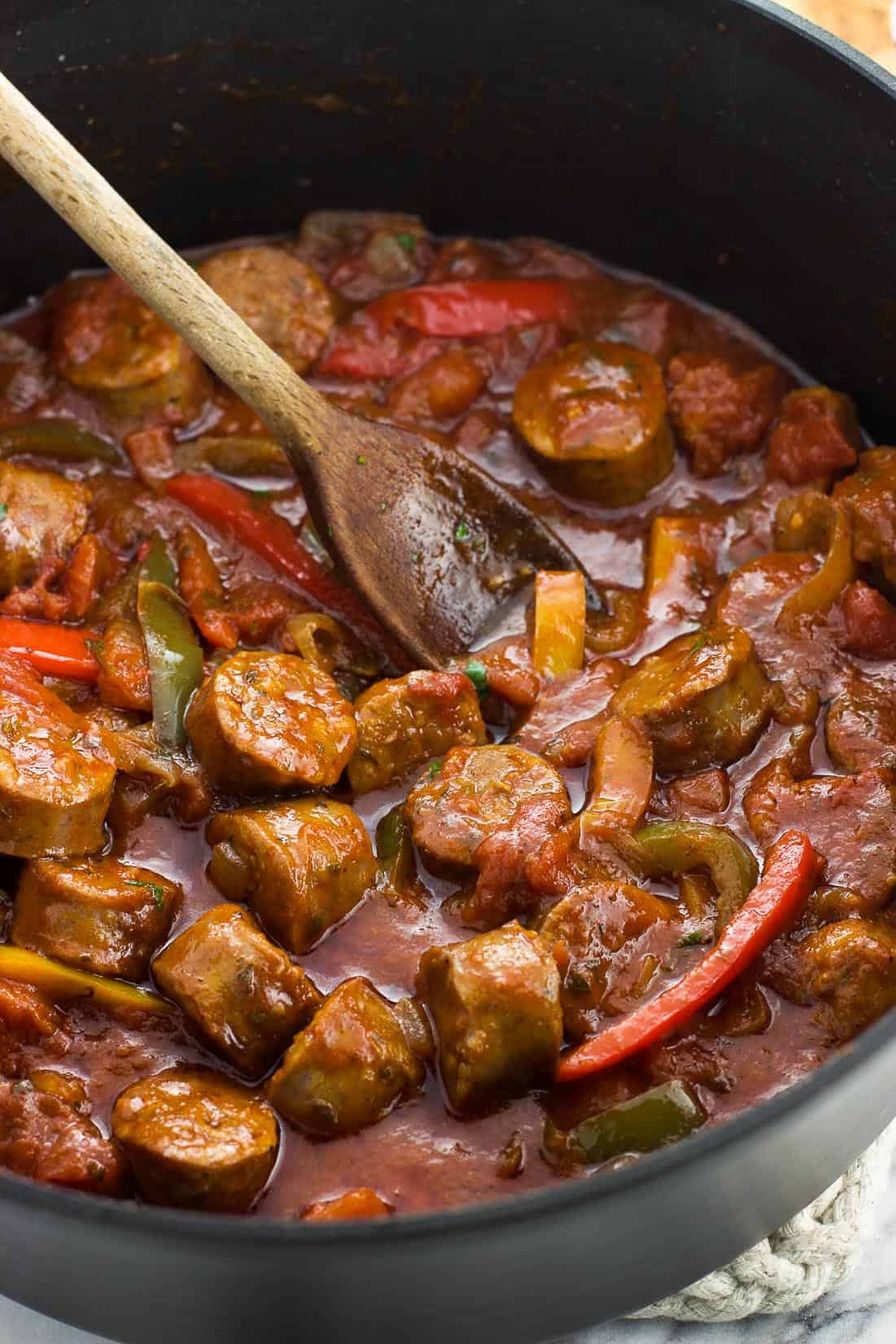 Sausage And Peppers In Marinara