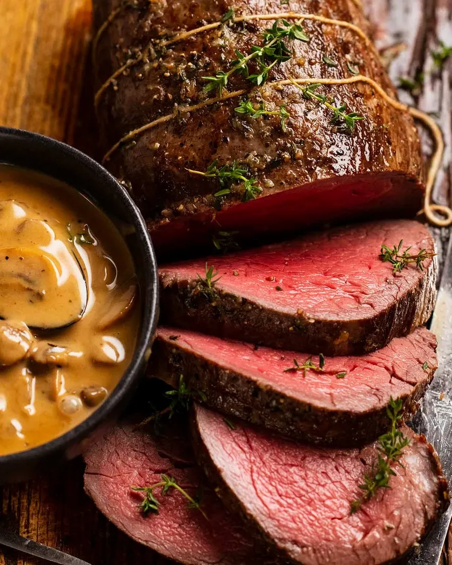 Sliced Filet Mignon in Gravy