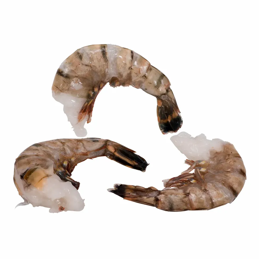 Raw Black Tiger Shrimp - 8/12 Shell on, Deveined 