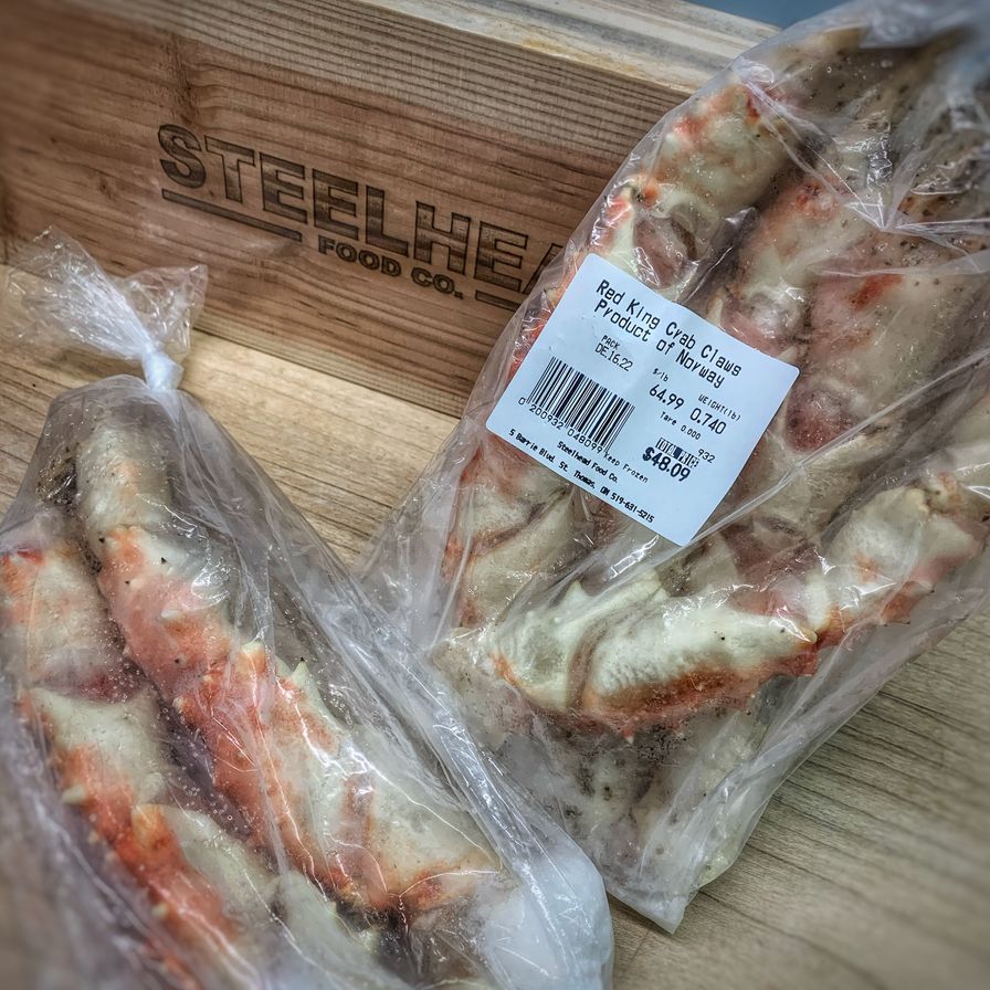 Norwegian 12/14 RED King Crab Claws (medium) - FROZEN