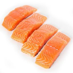 Salmon - Atlantic Canadian Frozen Portions Skin ON (4x 6 oz) 