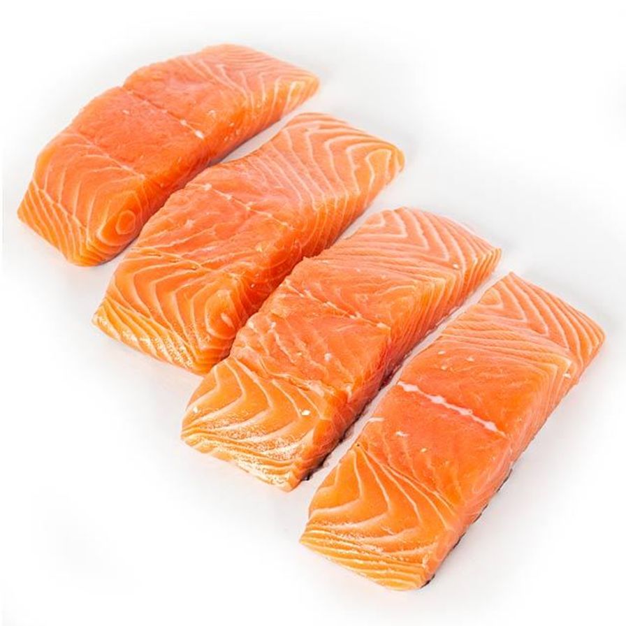 Salmon - Atlantic Canadian Frozen Portions Skin ON (4x 6 oz) 
