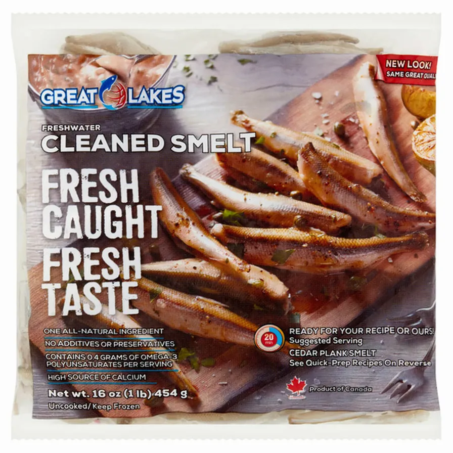 Wild Frozen Dressed Lake Smelts