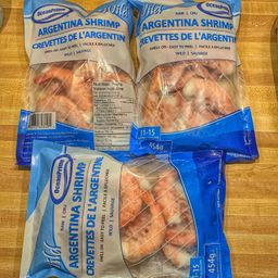 Argentina Wild Red Shrimp 11/15ct (20 x 454g Bags) - FROZEN - MASTER CASE