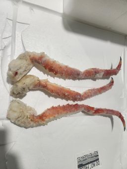 Crab KING LEG & CLAW COOKED 14-17 (20lb Case) Alaska IQF Frozen 