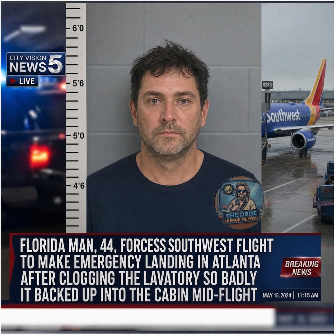 FLORIDA MAN FORCES SOUTHWEST FLIGHT TO MAKE EMERGENCY LANDING AFTER AIRPLANE LAVATORY “COMPLETELY COLLAPSES”