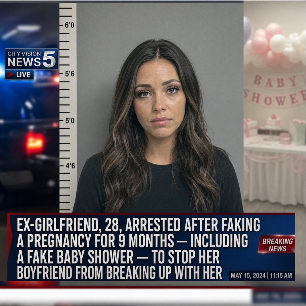 EX-GIRLFRIEND, 28, ARRESTED AFTER ALLEGEDLY FAKING ENTIRE PREGNANCY — INCLUDING A BABY SHOWER, SONOGRAM PHOTOS, AND A GENDER REVEAL — TO STOP BOYFRIEND FROM LEAVING
