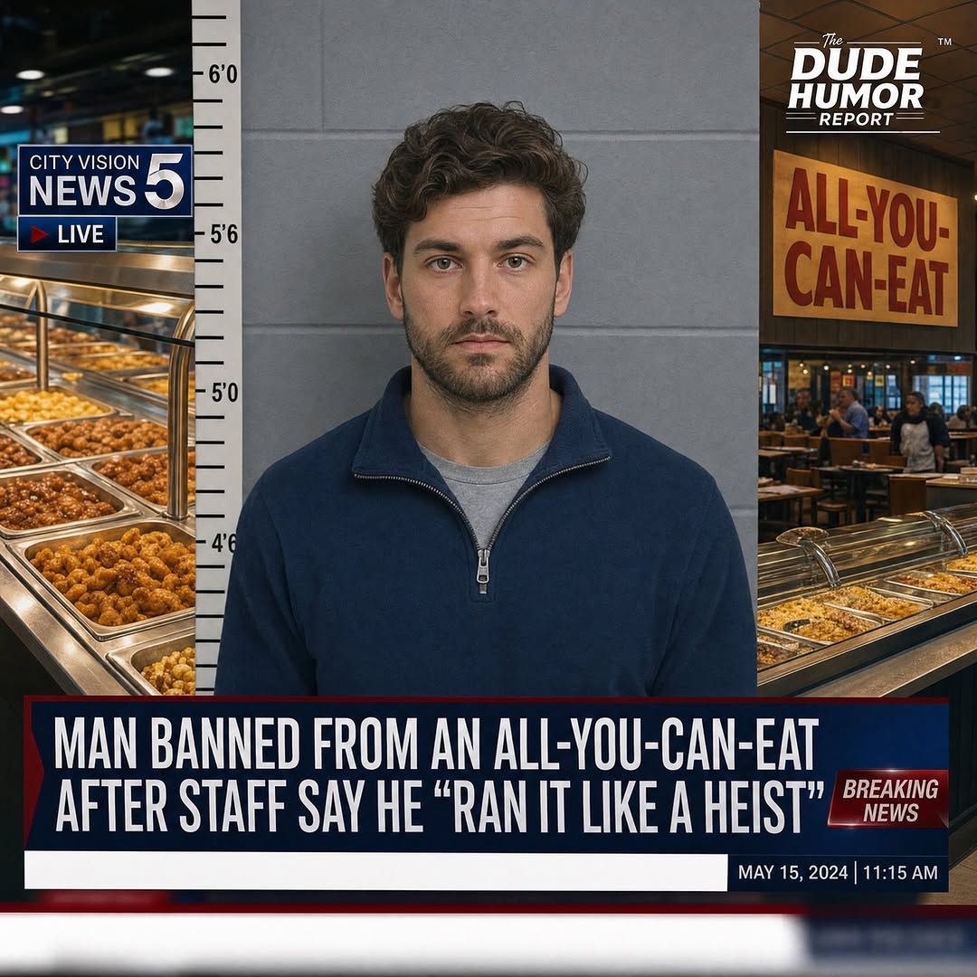 MAN BANNED FROM ALL-YOU-CAN-EAT BUFFET AFTER STAFF CLAIM HE OPERATED LIKE “A PROFESSIONAL FOOD CRIMINAL”