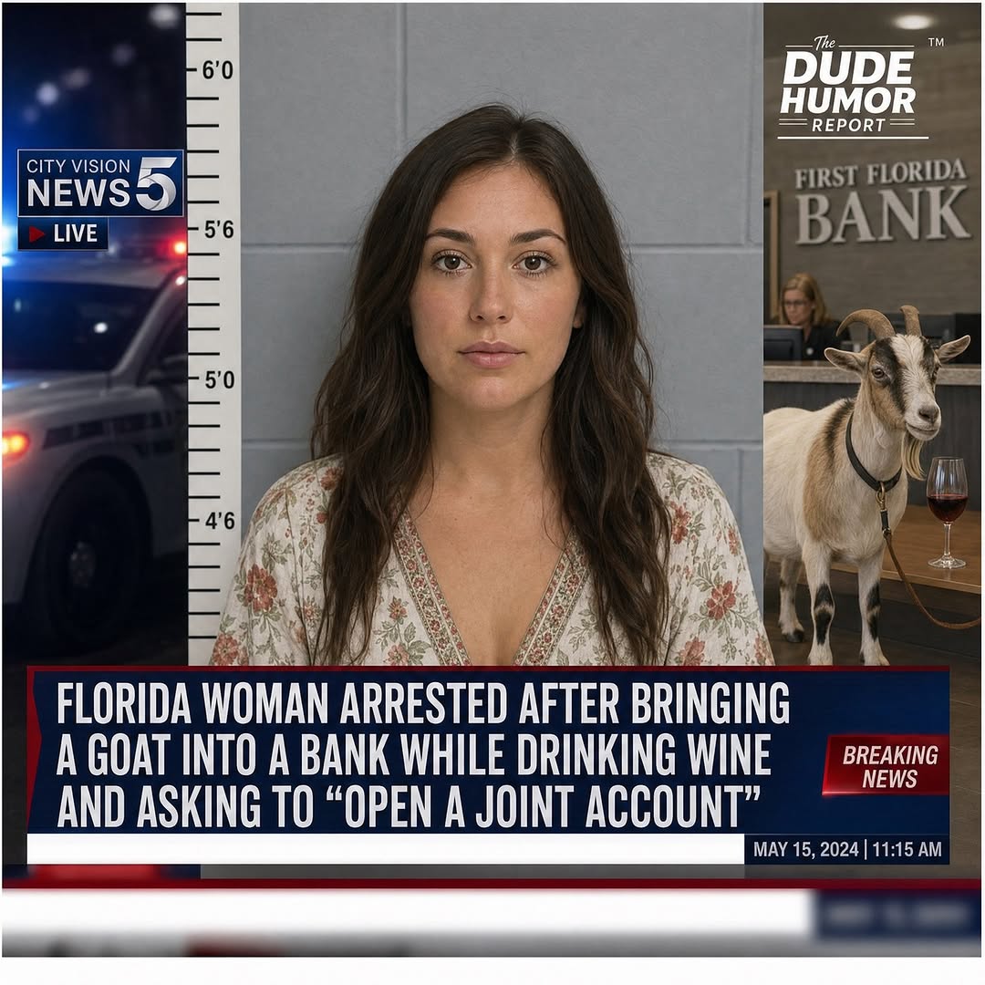 FLORIDA WOMAN ARRESTED AFTER BRINGING GOAT TO BANK AND INSISTING IT NEEDED A JOINT ACCOUNT FOR "FINANCIAL INDEPENDENCE"
