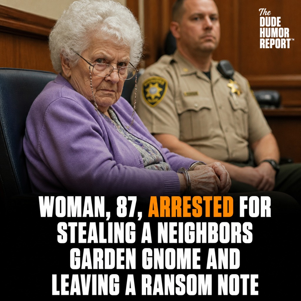 Woman, 87, Arrested for Stealing a Neighbor's Garden Gnome and Leaving a Ransom Note