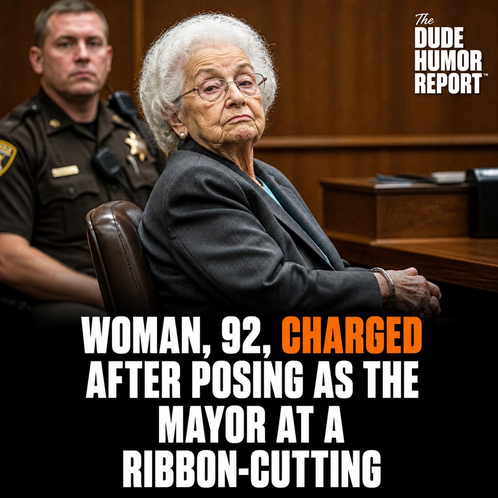 92-Year-Old Woman Crashes Ribbon-Cutting Ceremony, Declares Herself Mayor and Cuts Ribbon Before Officials Arrive