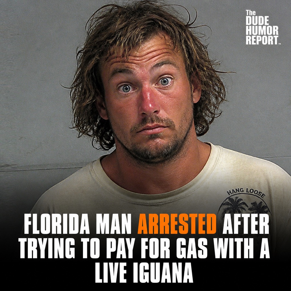 Florida man arrested after trying to pay for gas with a live iguana, claiming it was worth 'at least three tanks of premium'