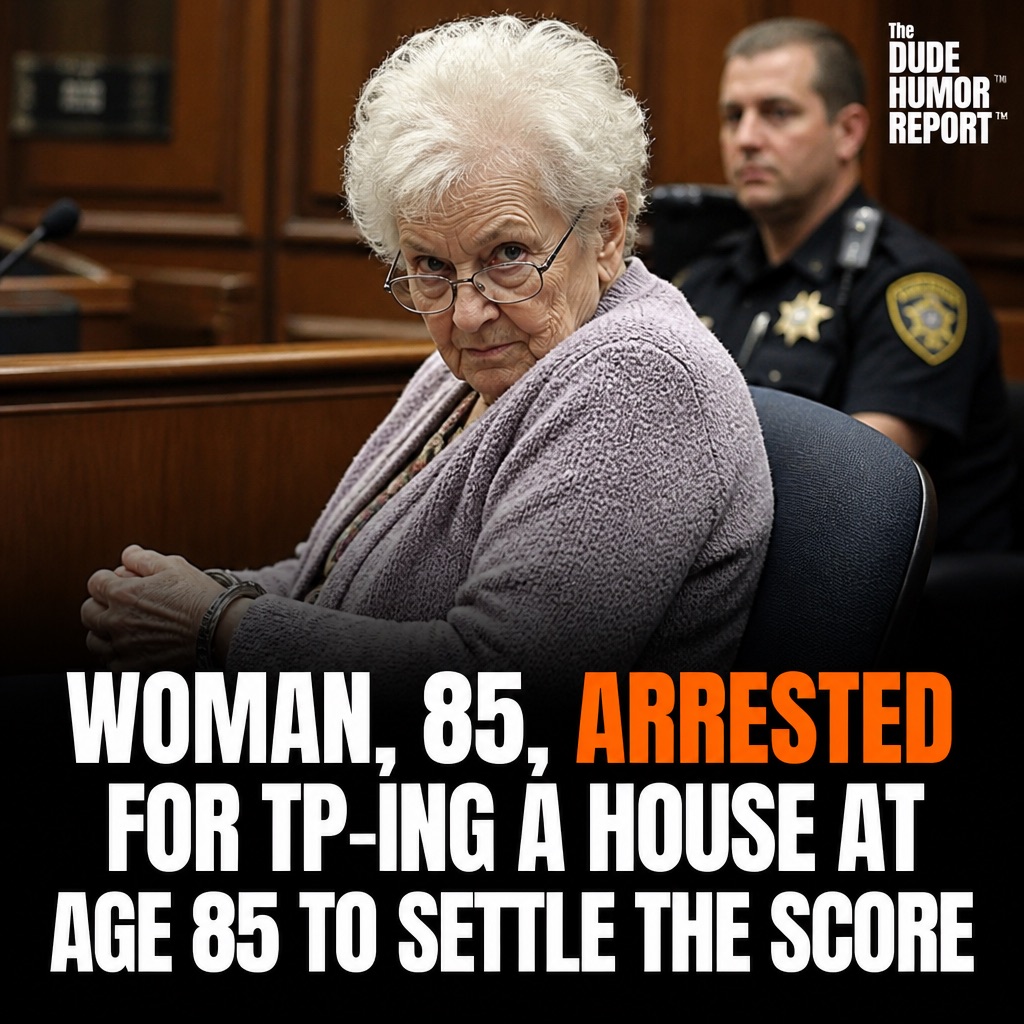 WOMAN, 85, ARRESTED FOR TP-ING A HOUSE AT AGE 85 TO SETTLE THE SCORE