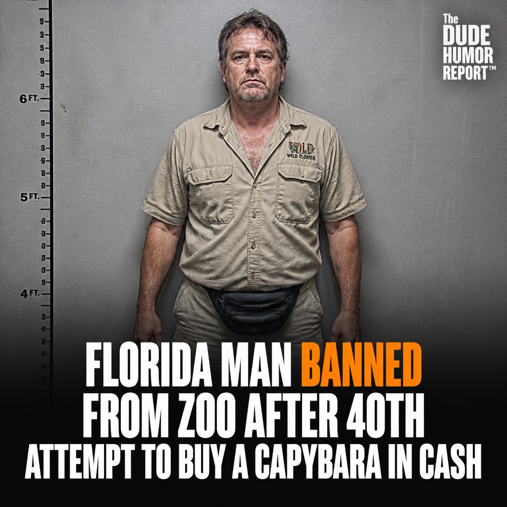 FLORIDA MAN BANNED FROM ZOO AFTER 40TH ATTEMPT TO BUY A CAPYBARA IN CASH
