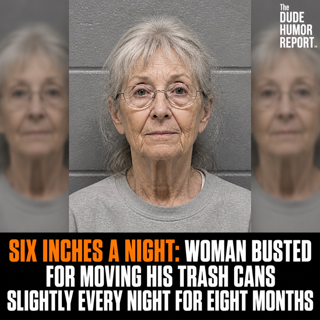 SIX INCHES A NIGHT: WOMAN BUSTED FOR MOVING HIS TRASH CANS SLIGHTLY EVERY NIGHT FOR EIGHT MONTHS