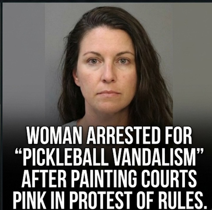 PICKLEBALL PROTESTER PAINTS ENTIRE COURT HOT PINK — CLAIMS RULES ARE “TOXIC,” ENDS UP IN CUFFS