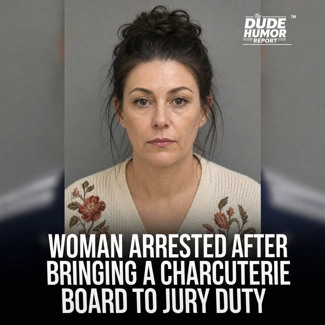 WOMAN ARRESTED AFTER BRINGING A CHARCUTERIE BOARD TO JURY DUTY