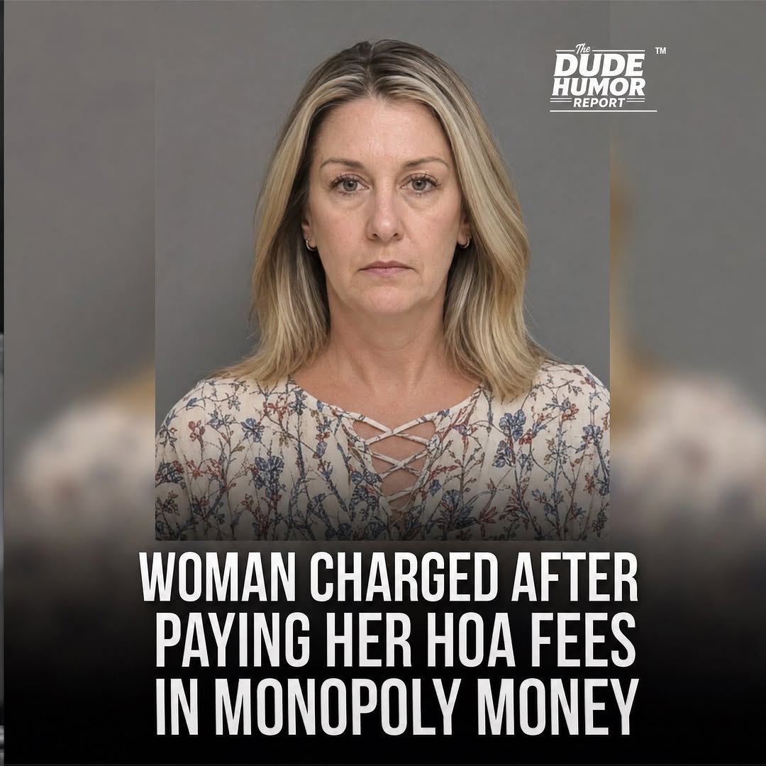 WOMAN CHARGED AFTER PAYING HER HOA FEES IN MONOPOLY MONEY