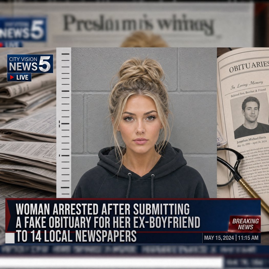 COLUMBUS, OH — Madison Reeves, 28, was arrested Wednesday after authorities discovered she had submitted a 1,400-word fake obituary for her very much alive ex-boyfriend to 14 local newspapers across c
