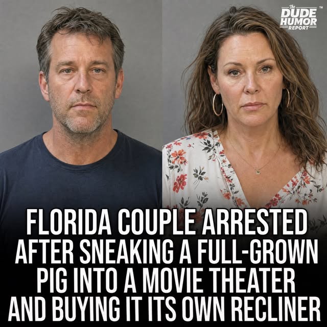 FLORIDA COUPLE ARRESTED AFTER INSISTING THEIR PET PIG HAD A VALID MOVIE TICKET AND "DESERVED THE VIP EXPERIENCE"