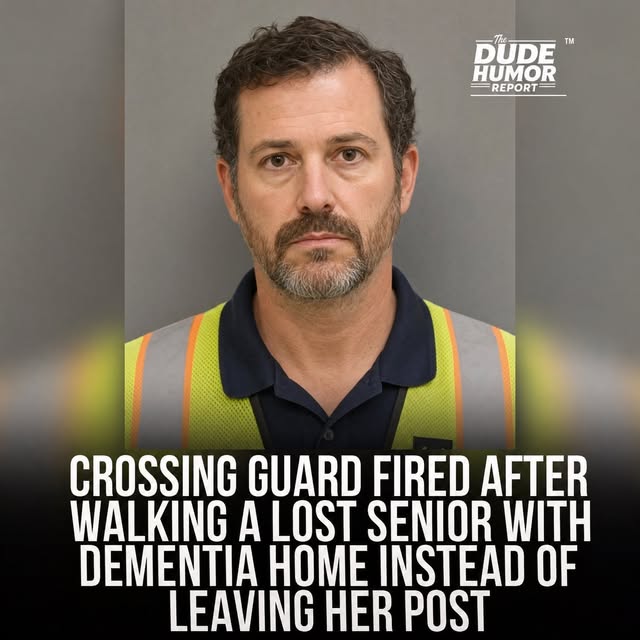 CROSSING GUARD FIRED AFTER ESCORTING LOST WOMAN WITH DEMENTIA HOME—PARENTS RALLY TO HIS DEFENSE