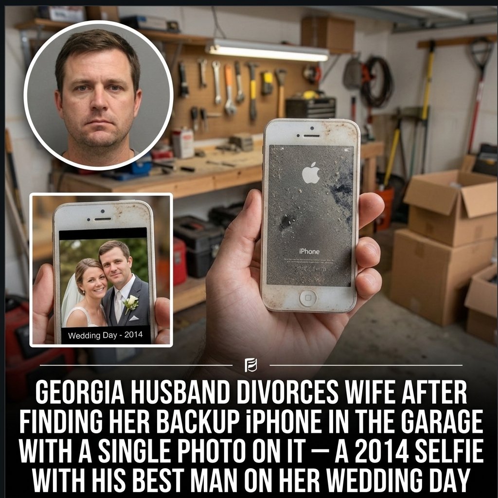 GEORGIA HUSBAND DIVORCES WIFE AFTER FINDING HER BACKUP iPHONE IN THE GARAGE WITH A SINGLE PHOTO ON IT — A 2014 SELFIE WITH HIS BEST MAN ON HER WEDDING DAY