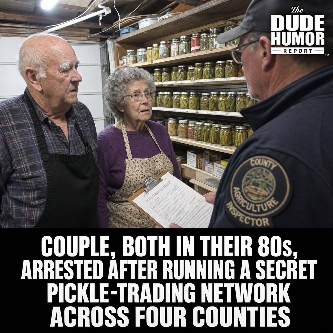 COUPLE, BOTH IN THEIR 80S, ARRESTED AFTER RUNNING A SECRET PICKLE-TRADING NETWORK ACROSS FOUR COUNTIES