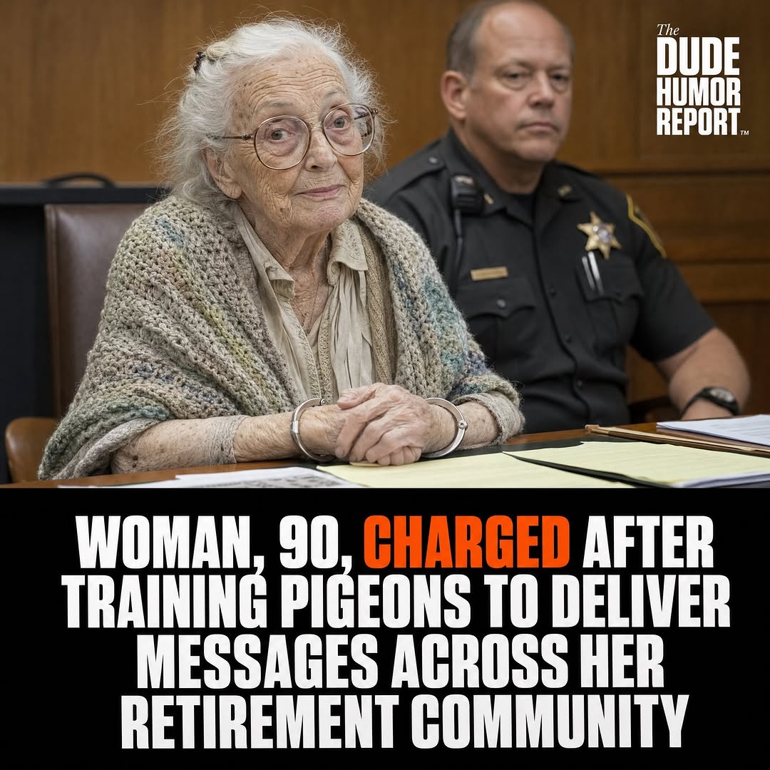 WOMAN, 90, CHARGED AFTER TRAINING PIGEONS TO DELIVER MESSAGES ACROSS HER RETIREMENT COMMUNITY