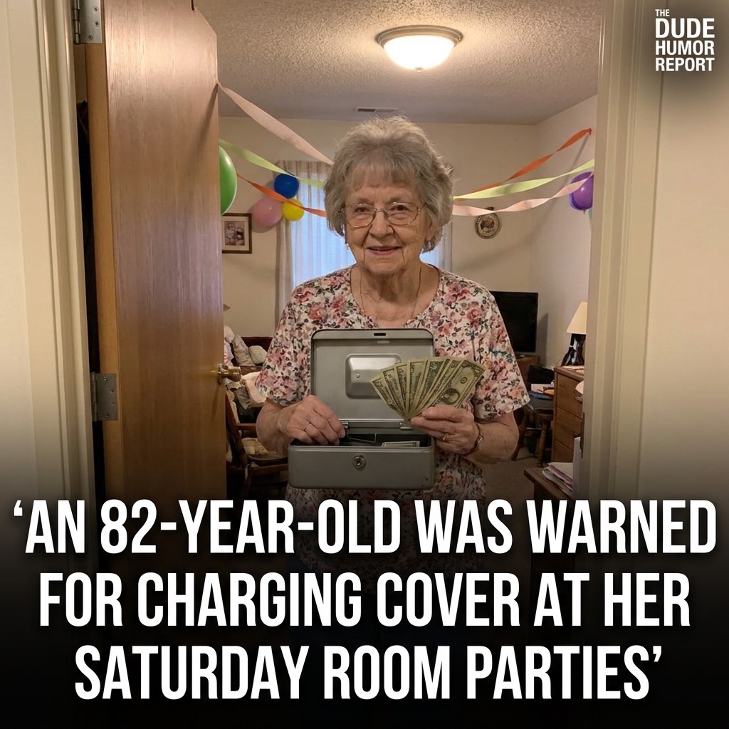 82-YEAR-OLD WARNED BY HER RETIREMENT COMMUNITY FOR CHARGING A $3 COVER AT HER SATURDAY ROOM PARTIES