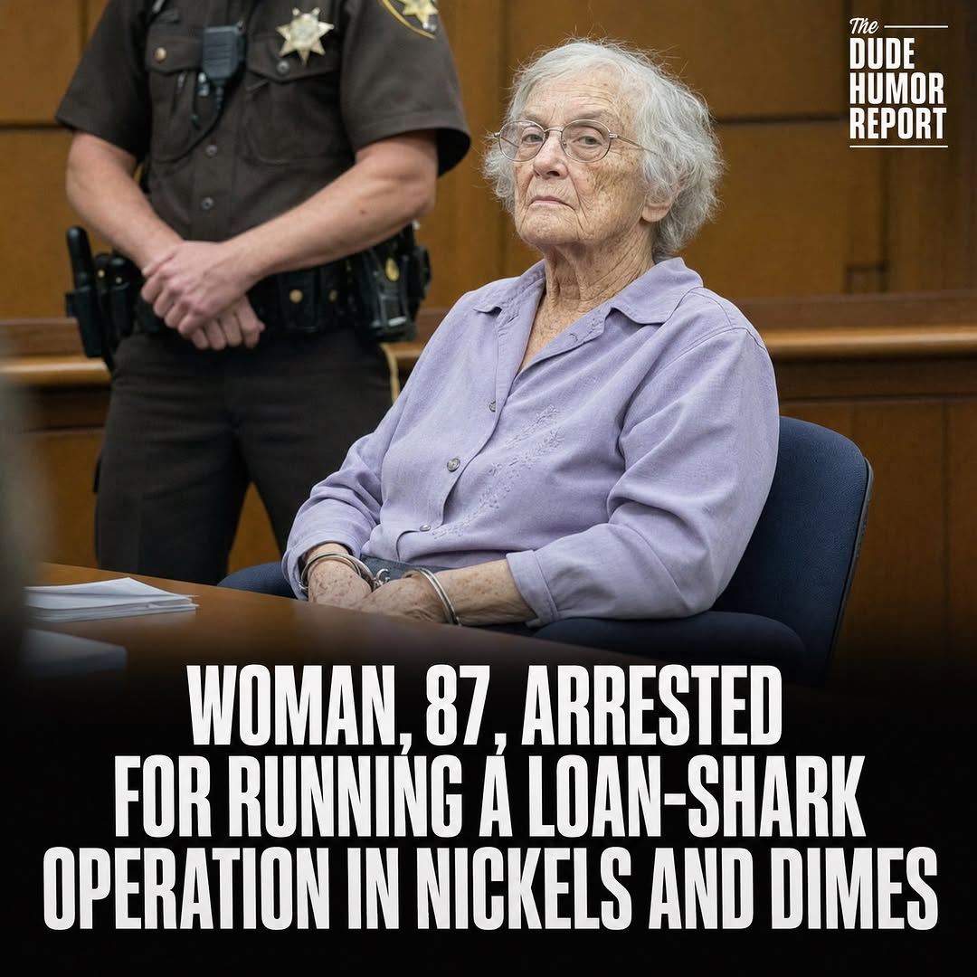 WOMAN, 87, ARRESTED FOR RUNNING A LOAN-SHARK OPERATION IN NICKELS AND DIMES