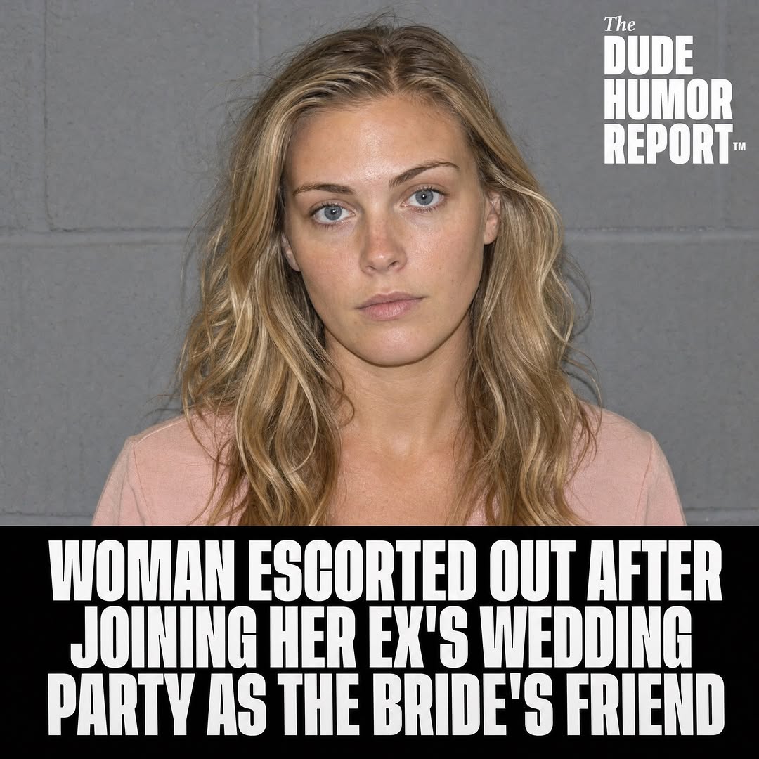 WOMAN ESCORTED OUT AFTER JOINING HER EX'S WEDDING PARTY AS THE BRIDE'S FRIEND