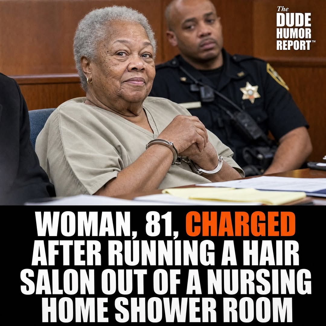 WOMAN, 81, CHARGED AFTER RUNNING A HAIR SALON OUT OF A NURSING HOME SHOWER ROOM