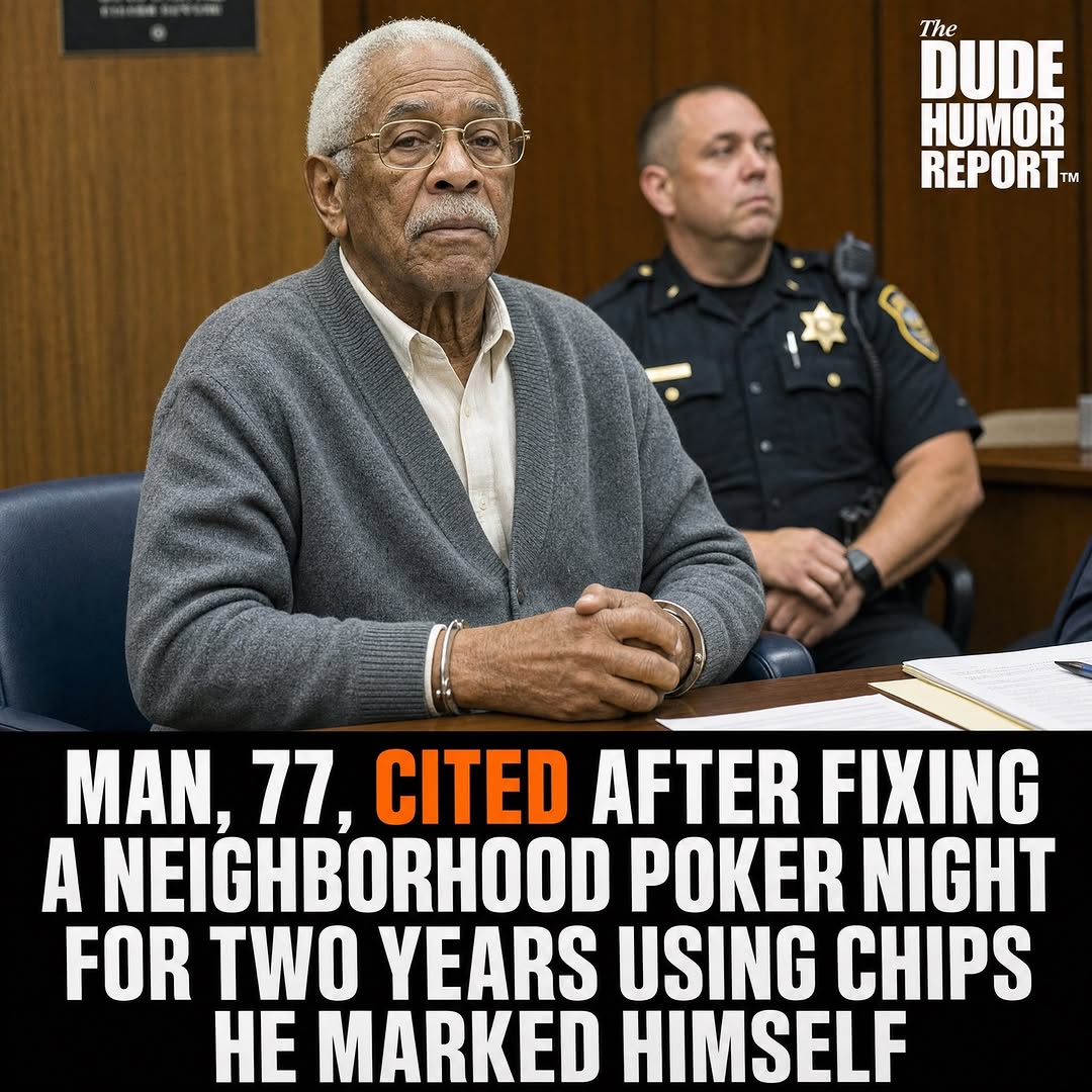 MAN, 77, CITED AFTER FIXING A NEIGHBORHOOD POKER NIGHT FOR TWO YEARS USING CHIPS HE MARKED HIMSELF