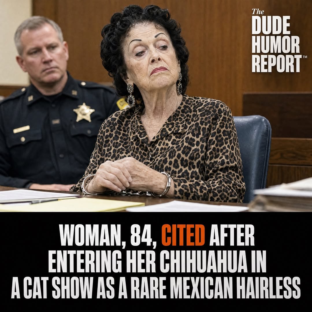 WOMAN, 84, CITED AFTER ENTERING HER CHIHUAHUA IN A CAT SHOW AS A RARE MEXICAN HAIRLESS