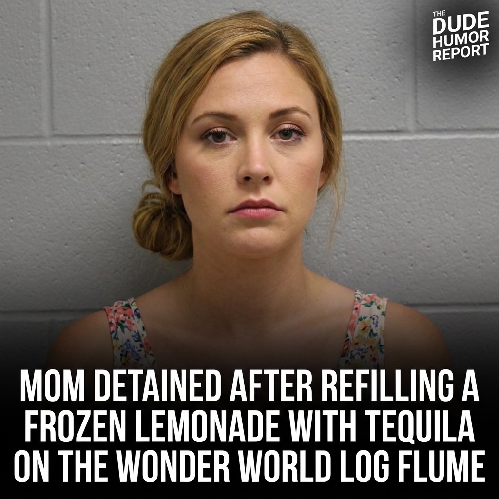 MOM DETAINED AFTER REFILLING A FROZEN LEMONADE WITH TEQUILA ON THE WONDER WORLD LOG FLUME