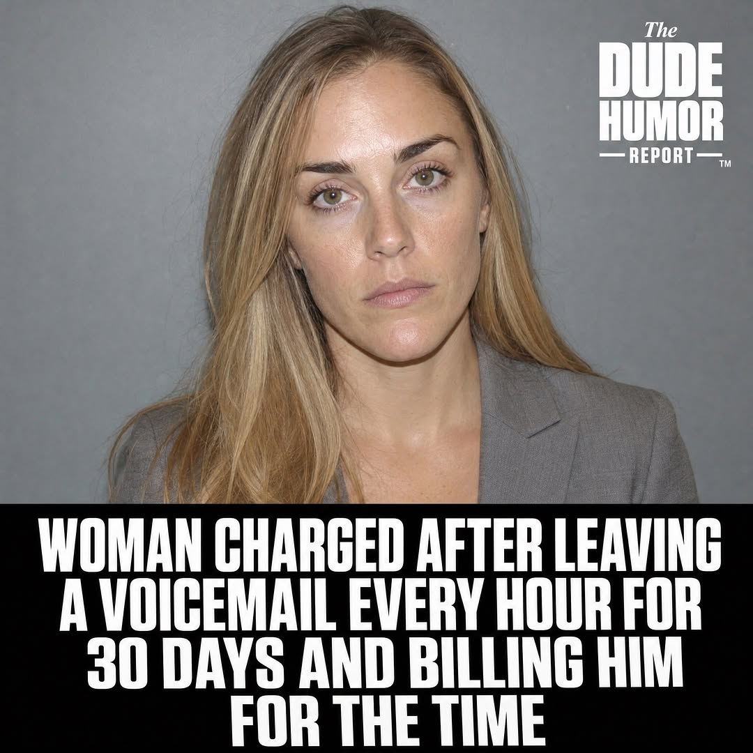 WOMAN CHARGED AFTER LEAVING A VOICEMAIL EVERY HOUR FOR 30 DAYS AND BILLING HIM FOR THE TIME