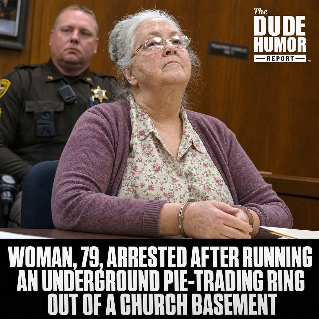 WOMAN, 81, ARRESTED FOR RUNNING UNDERGROUND PIE-TRADING RING OUT OF CHURCH BASEMENT