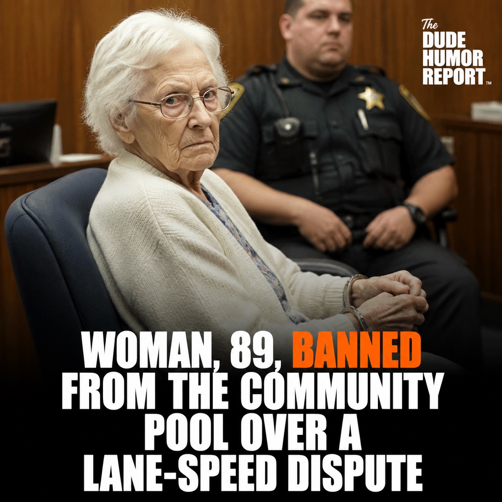 WOMAN, 89, BANNED FROM THE COMMUNITY POOL OVER A LANE-SPEED DISPUTE