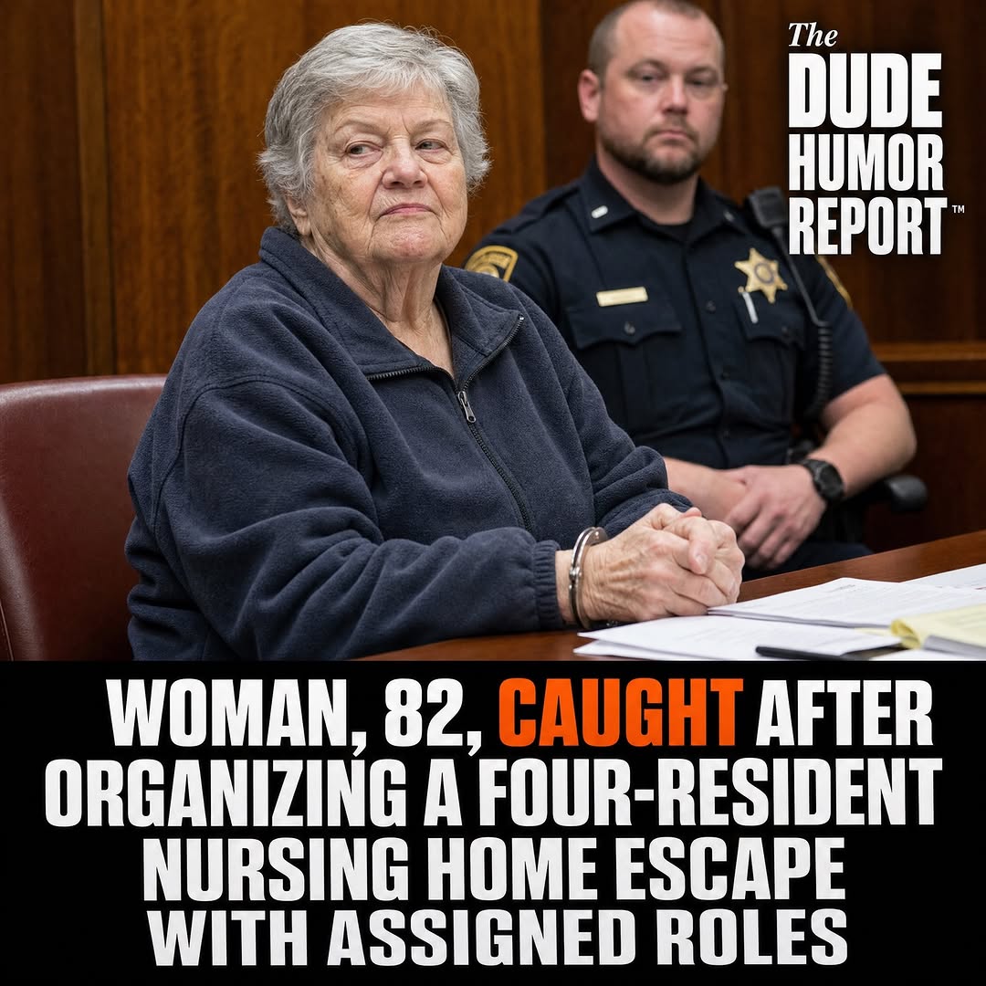 WOMAN, 82, CAUGHT AFTER ORGANIZING A FOUR-RESIDENT NURSING HOME ESCAPE WITH ASSIGNED ROLES