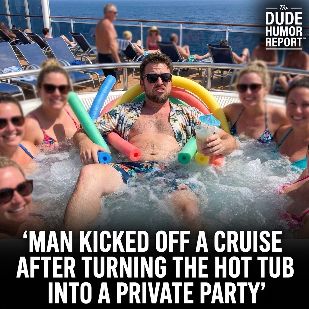 MAN KICKED OFF CRUISE AFTER TURNING HOT TUB INTO A PRIVATE PARTY