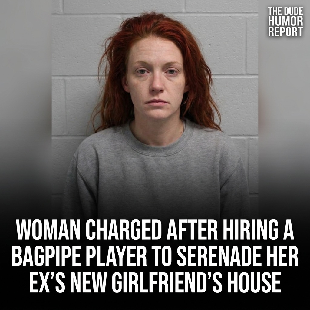 WOMAN CHARGED AFTER HIRING A BAGPIPE PLAYER TO SERENADE HER EX'S NEW GIRLFRIEND'S HOUSE