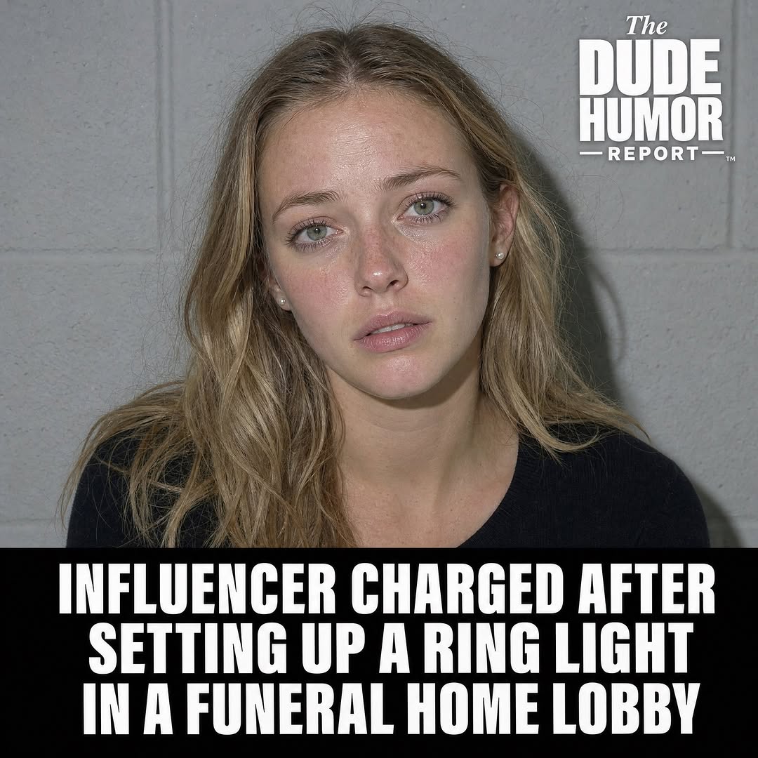 "Grief But Make It Aesthetic!" Influencer Cuffed at Funeral Home After Plugging Ring Light into Lobby Outlets
