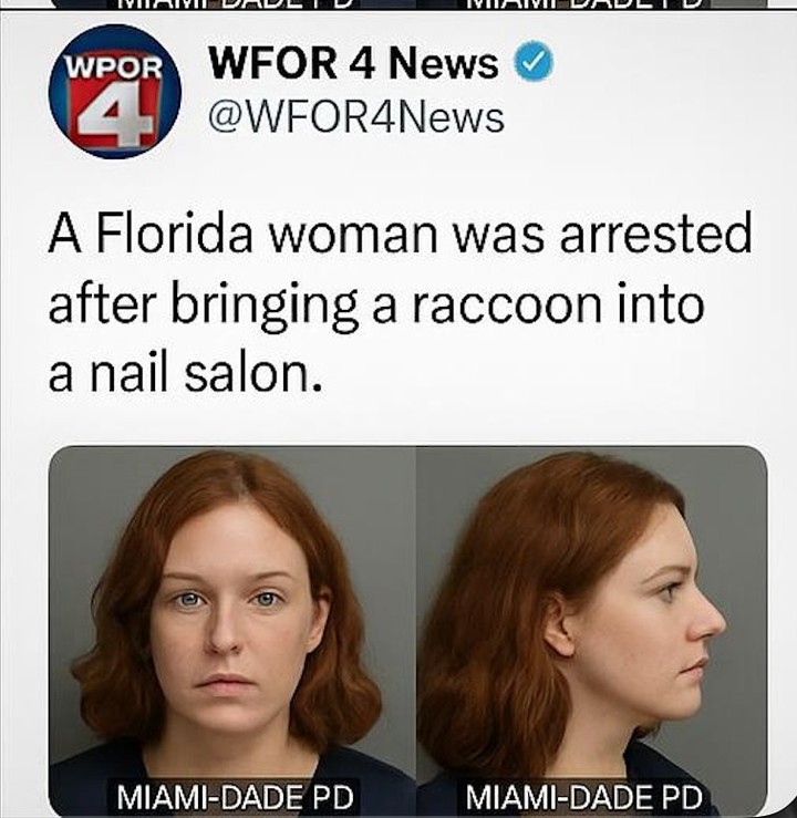MANI-PEDI MAYHEM: FLORIDA WOMAN BUSTED AFTER BRINGING RACCOON INTO NAIL SALON
