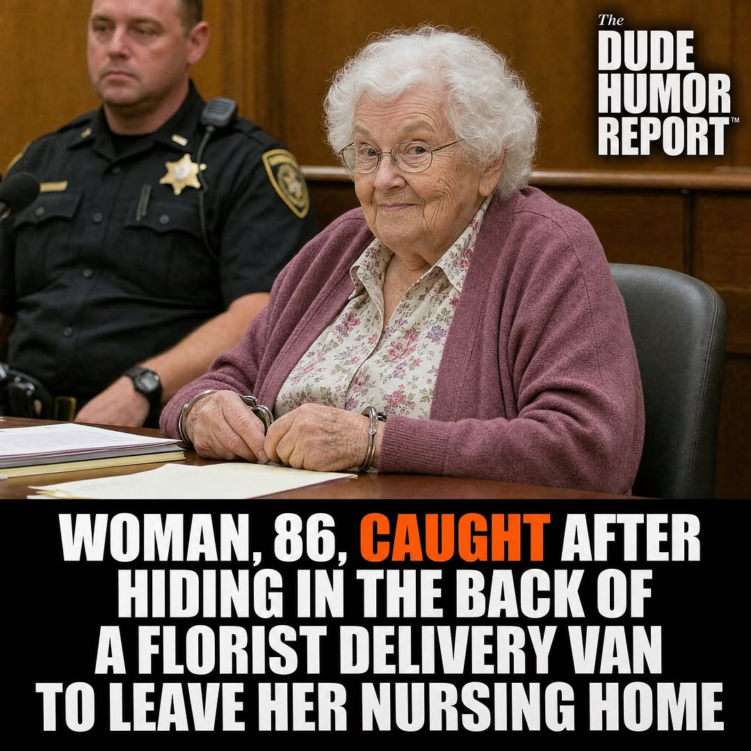 WOMAN, 86, CAUGHT AFTER HIDING IN THE BACK OF A FLORIST DELIVERY VAN TO LEAVE HER NURSING HOME