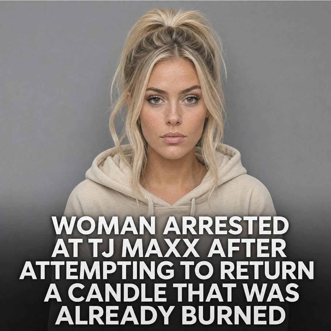 WOMAN ARRESTED AT TJ MAXX AFTER ATTEMPTING TO RETURN A CANDLE THAT WAS ALREADY BURNED