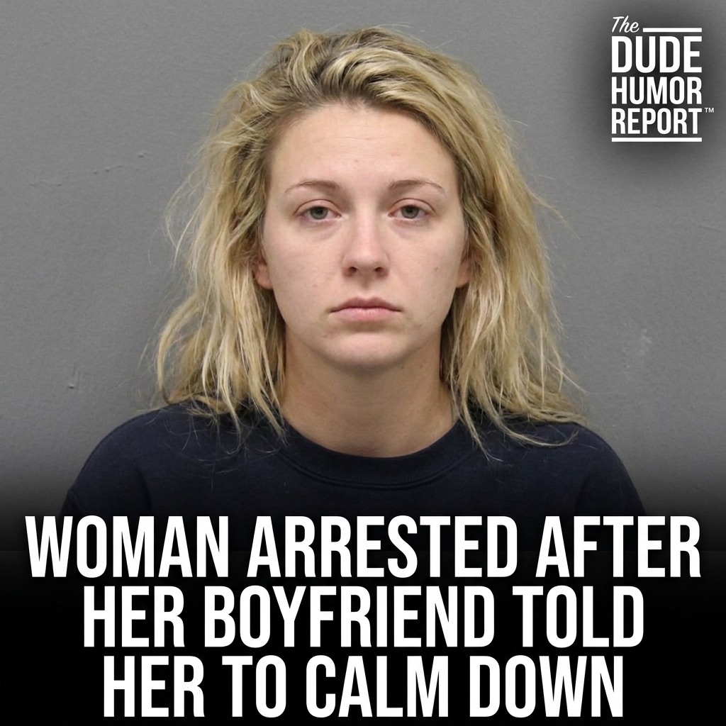 WOMAN ARRESTED AFTER HER BOYFRIEND TOLD HER TO CALM DOWN: "THAT WAS THE WRONG SENTENCE"