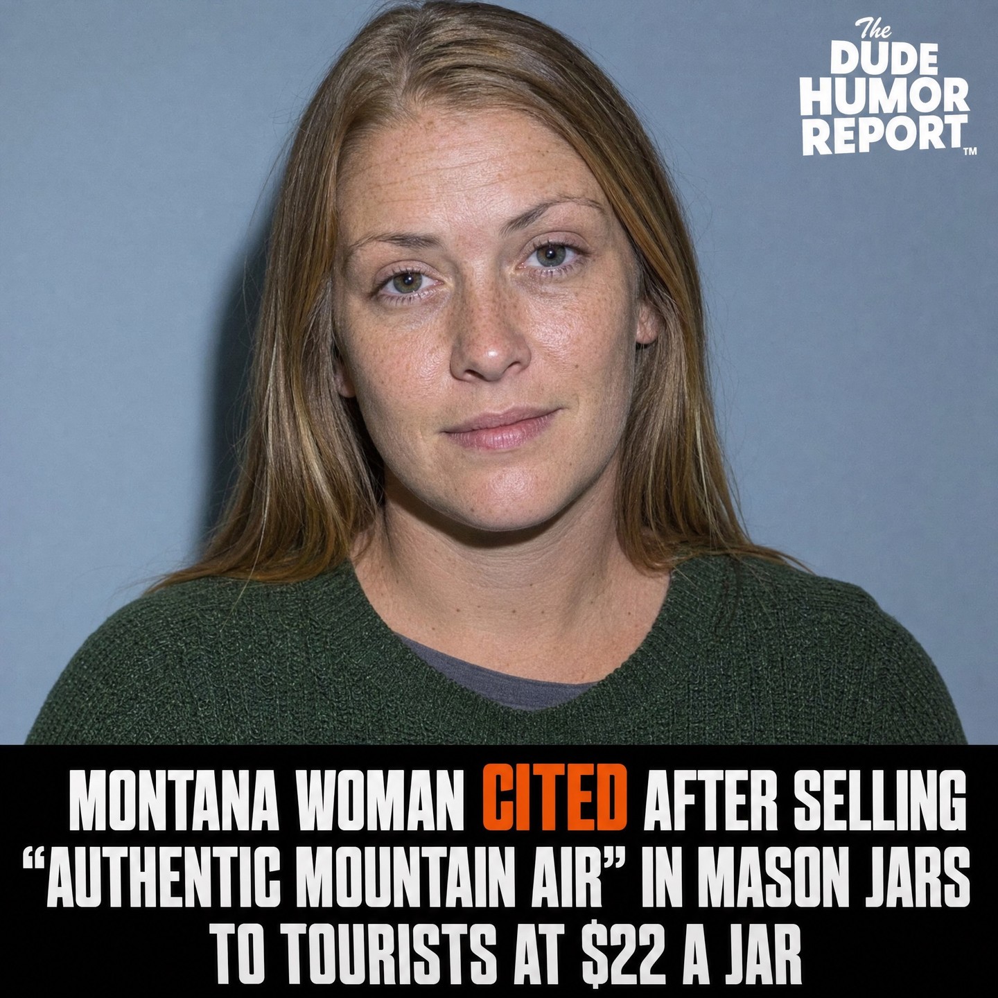 MONTANA WOMAN CITED AFTER SELLING "AUTHENTIC MOUNTAIN AIR" IN MASON JARS TO TOURISTS AT $22 A JAR