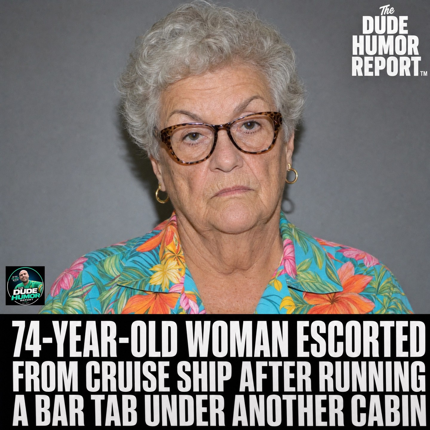 74-YEAR-OLD WOMAN ESCORTED FROM CRUISE SHIP AFTER RUNNING A BAR TAB UNDER ANOTHER CABIN