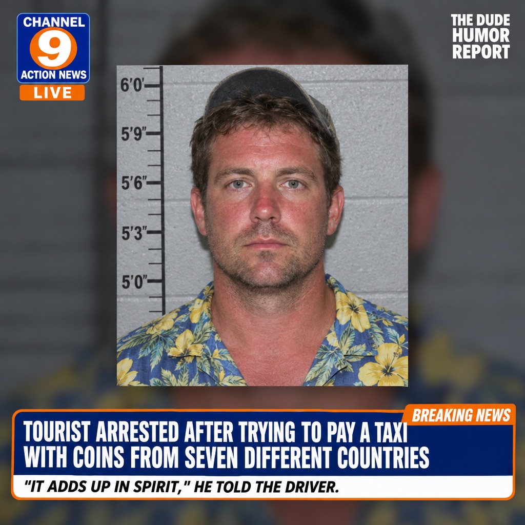 TOURIST ARRESTED AFTER TRYING TO PAY A TAXI WITH COINS FROM SEVEN DIFFERENT COUNTRIES